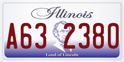 IL license plate A632380