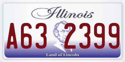 IL license plate A632399
