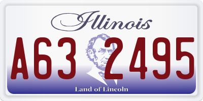 IL license plate A632495