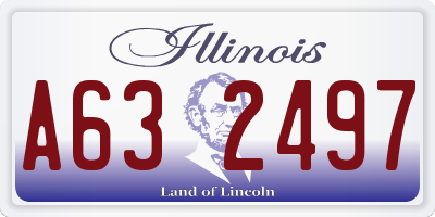 IL license plate A632497