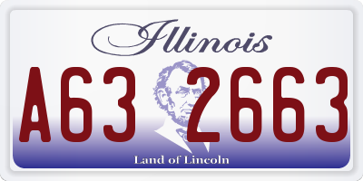 IL license plate A632663