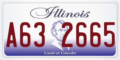 IL license plate A632665