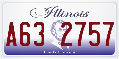 IL license plate A632757