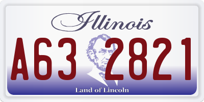 IL license plate A632821