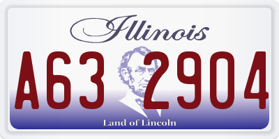 IL license plate A632904