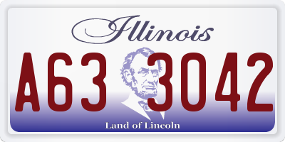 IL license plate A633042