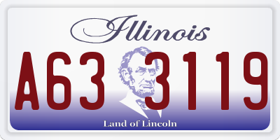 IL license plate A633119