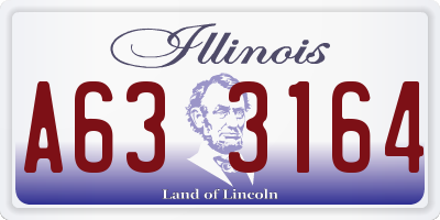 IL license plate A633164