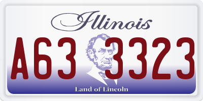 IL license plate A633323