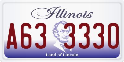 IL license plate A633330