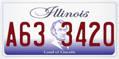 IL license plate A633420