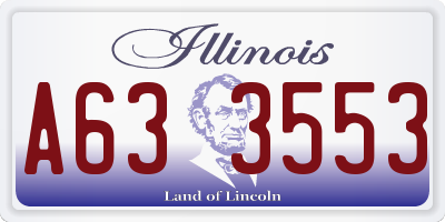 IL license plate A633553