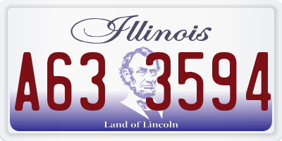 IL license plate A633594