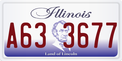 IL license plate A633677