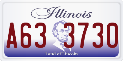 IL license plate A633730