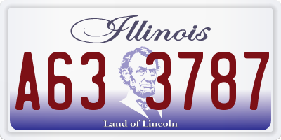 IL license plate A633787