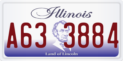 IL license plate A633884