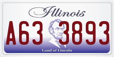 IL license plate A633893