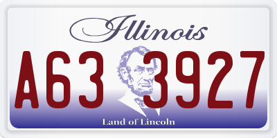 IL license plate A633927