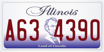 IL license plate A634390