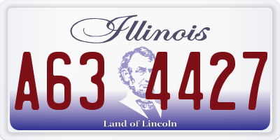 IL license plate A634427