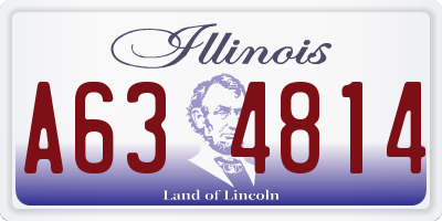 IL license plate A634814