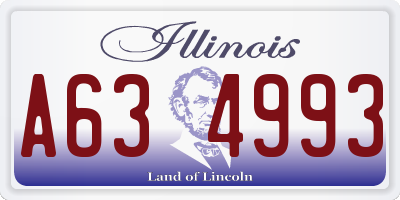 IL license plate A634993