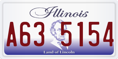 IL license plate A635154
