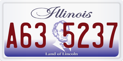 IL license plate A635237