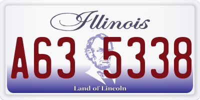 IL license plate A635338