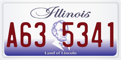 IL license plate A635341