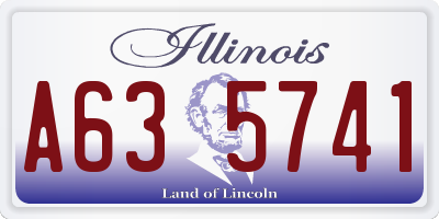 IL license plate A635741