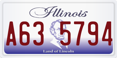 IL license plate A635794