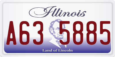 IL license plate A635885