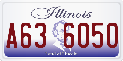 IL license plate A636050