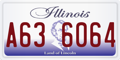 IL license plate A636064
