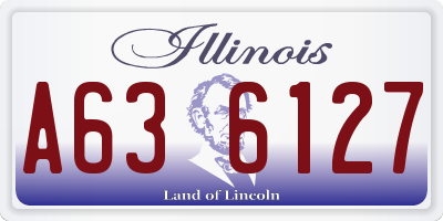 IL license plate A636127