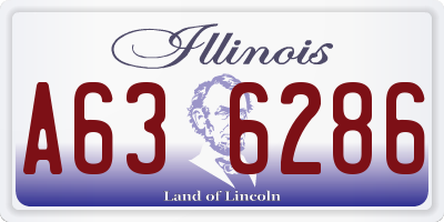 IL license plate A636286