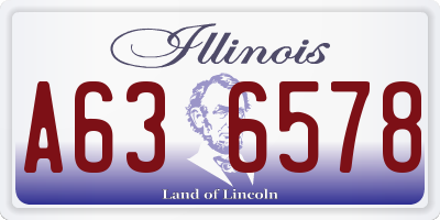 IL license plate A636578