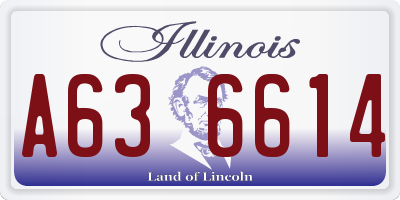 IL license plate A636614