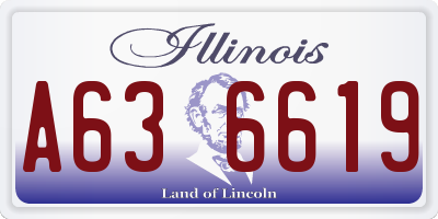 IL license plate A636619