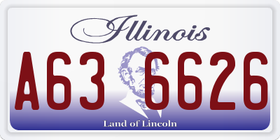 IL license plate A636626