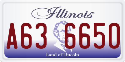 IL license plate A636650