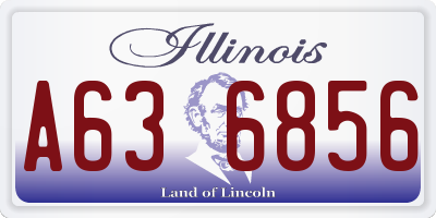 IL license plate A636856