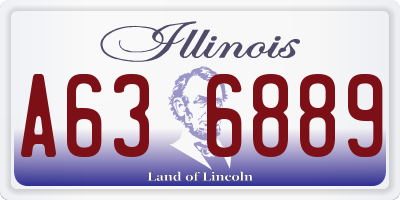 IL license plate A636889