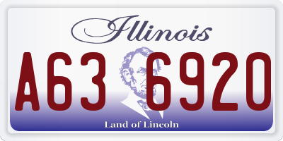 IL license plate A636920