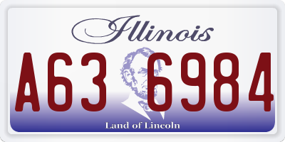 IL license plate A636984