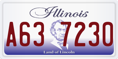IL license plate A637230
