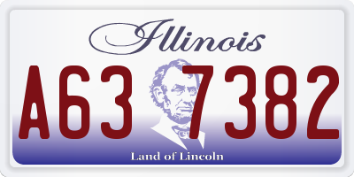 IL license plate A637382
