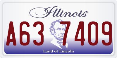 IL license plate A637409